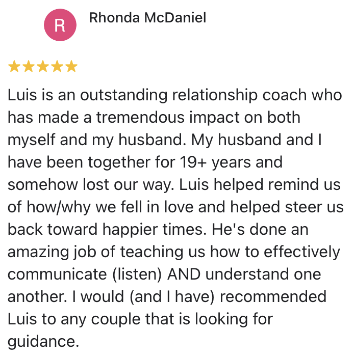 Communication In Marriage Counseling Testimonial