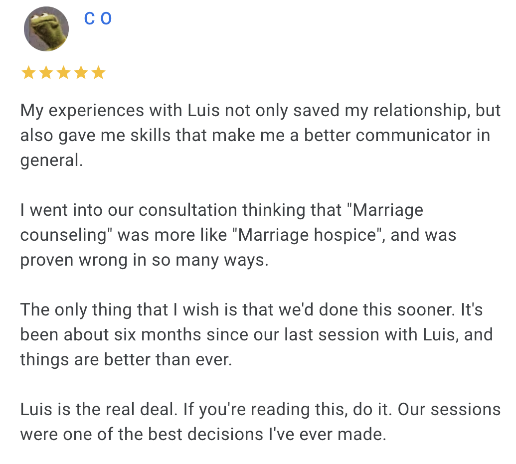 Review For Online Marriage Counseling